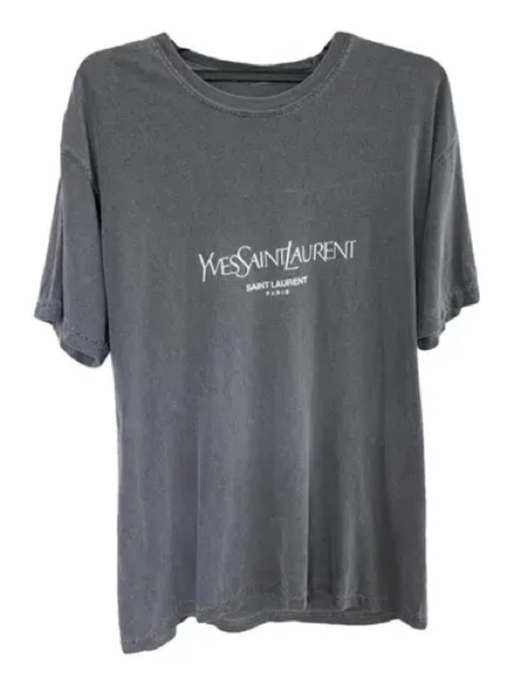 ~Yves Saint Laurent Vintage Washed Gray Crew Neck T-Shirt(NWOT)~ - Picture 6 of 6